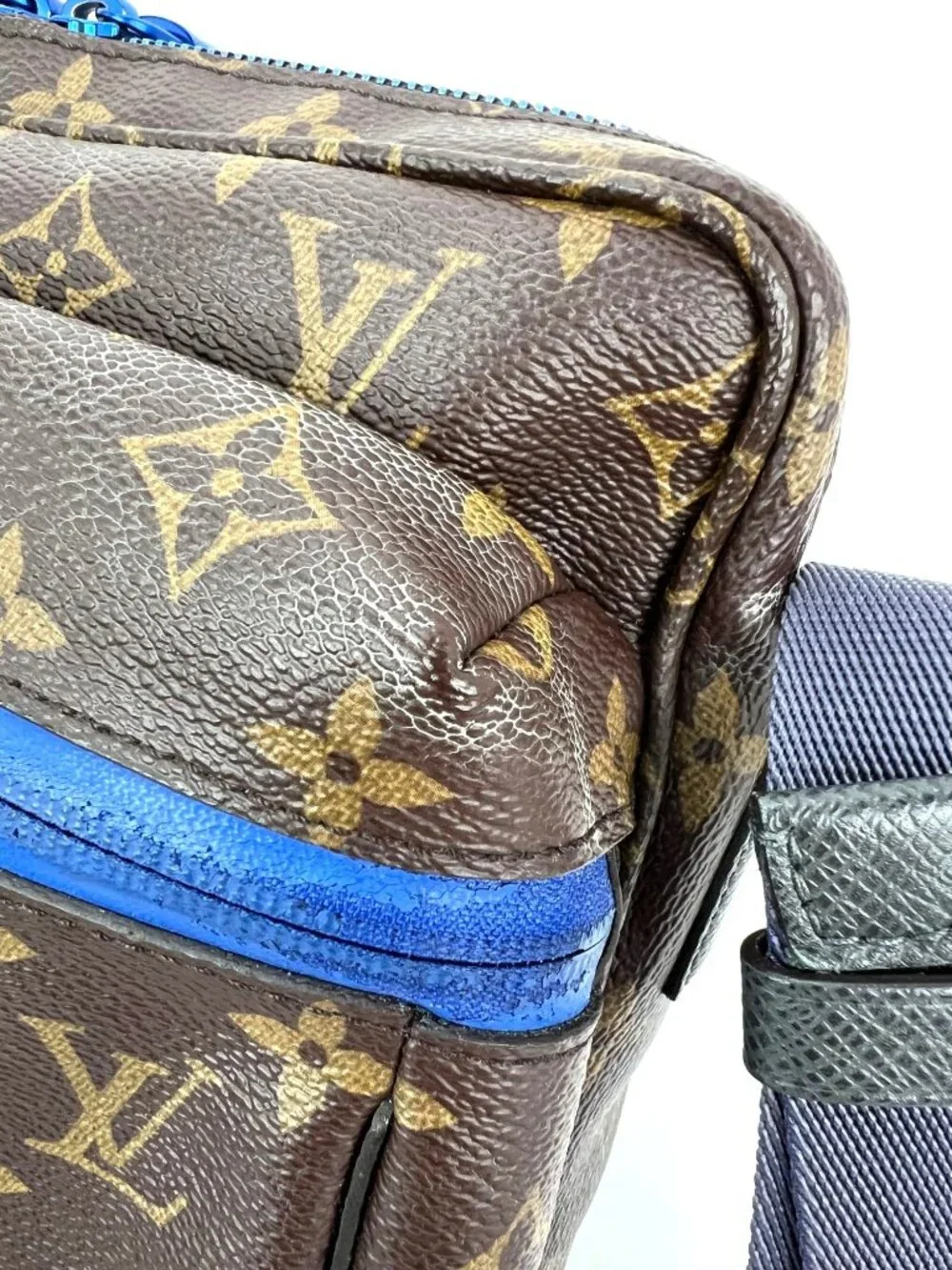 Louis Vuitton Monogram Outdoor Blue Messenger Bag